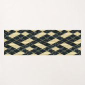 Marmor und Glitzer Art Deco Yogamatte (Vorderseite (Horizontal))