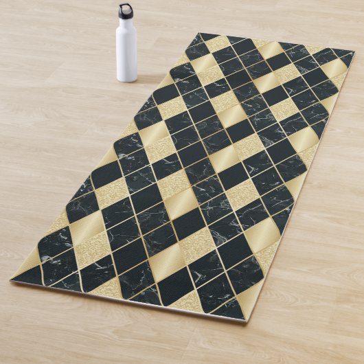 Marmor und Glitzer Art Deco Yogamatte (Beispiel)