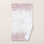 Marmor und Glitzer Badhandtuch Set (Handtuch)