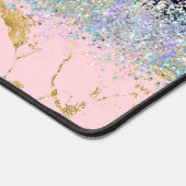 Marmor- und Glitzer-Farbverlaufsmischung Schreibtischunterlage (Ecke)