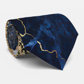 Marmor und Glitzer Krawatte (Gerollt)