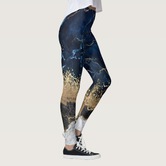 Marmor und Glitzer Leggings (Rechts)