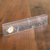 Marmor und Glitzer Namensplakette (Seite)