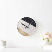 Marmor und Glitzer Runde Wanduhr (Zuhause)