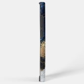 Marmor und Glitzer Samsung Galaxy Hülle (Rechte Seite)