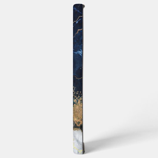 Marmor und Glitzer Samsung Galaxy Hülle (Linke Seite)