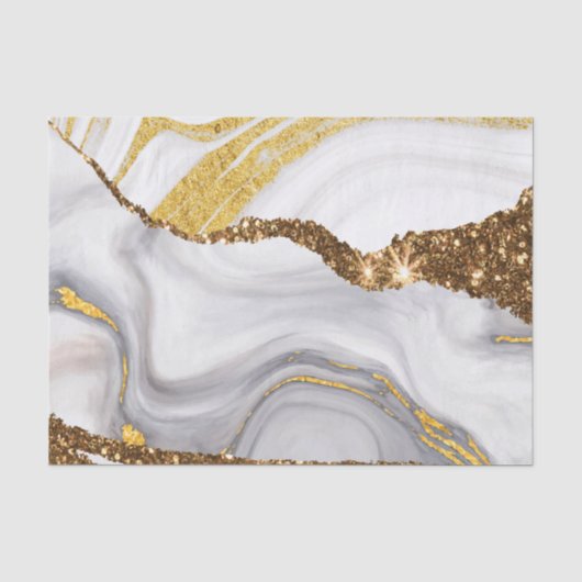 Marmor und Glitzer Seidenpapier (Vorderseite)