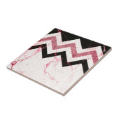 Marmor und Glitzer Zickzack Fliese (Seite)