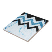 Marmor und Glitzer Zickzack Fliese (Seite)