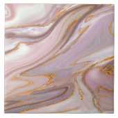 Marmor und Gold aus flüssiger Rose Fliese (Vorderseite)