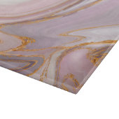 Marmor und Gold aus flüssiger Rose Schneidebrett (Ecke)