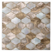 Marmor und Gold aus Marokko Fliese (Vorderseite)
