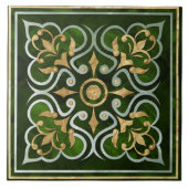 Marmor und Gold aus Marokko Fliese (Vorderseite)