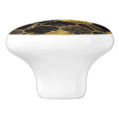 Marmor und Gold aus Marokko Keramikknauf (Seitenansicht)