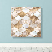 Marmor und Gold aus Marokko Leinwanddruck (Insitu (Holzboden))