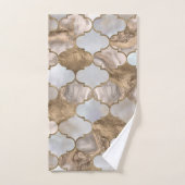 Marmor und Gold Badhandtuch Set (Handtuch)