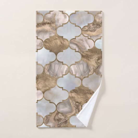 Marmor und Gold Badhandtuch Set (Handtuch)