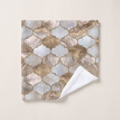 Marmor und Gold Badhandtuch Set (Waschlappen)