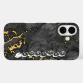 Marmor und Gold Case-Mate iPhone Hülle (Rückseite (Horizontal))