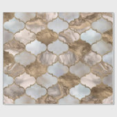 Marmor und Gold Geschenkpapier (Flach)