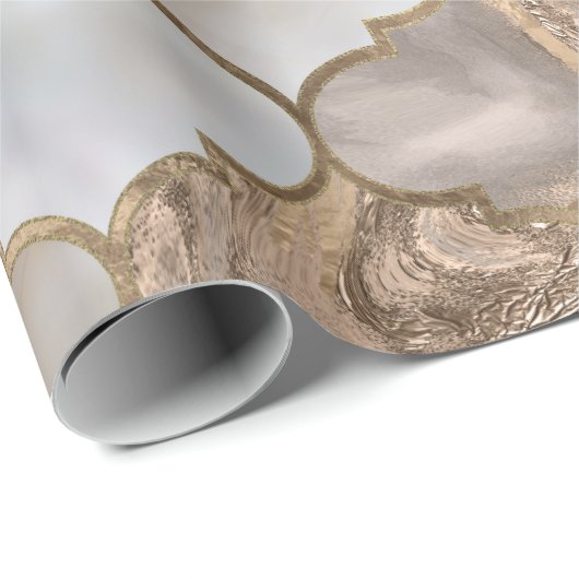 Marmor und Gold Geschenkpapier (Rolleneckpunkt)