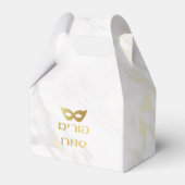Marmor und Golddesign Mishloah Manut Geschenkschachtel (Rückseite)