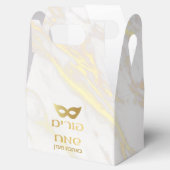 Marmor und Golddesign Mishloah Manut Geschenkschachtel (Geöffnet)