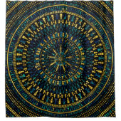 Marmor- und goldene Beschaffenheit der Duschvorhang (Vorderseite)