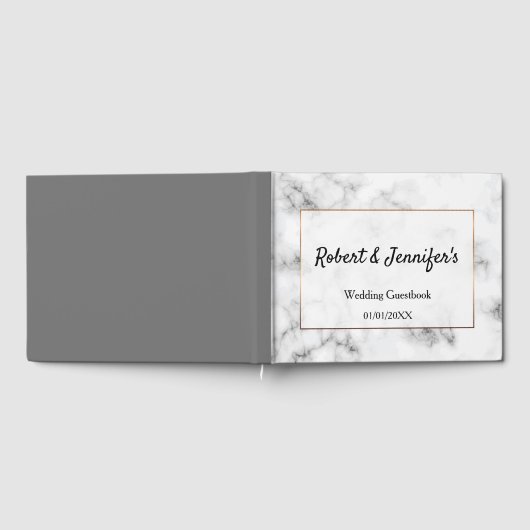 Marmor und goldene Hochzeit Gästebuch (Voll)