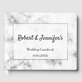 Marmor und goldene Hochzeit Gästebuch