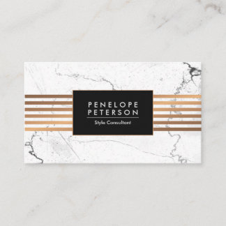 Marmor und goldene Streifen Visitenkarte