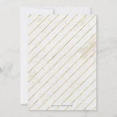 Marmor und Goldrahmen | Modernes Party für die Alt Einladung (Rückseite)