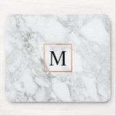 Marmor- und Imitat-Foil-Border-Monogram-Maus-Pad Mousepad (Vorne)