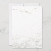 Marmor und Imitate Rose Gold Geometric Baby Dusche Einladung (Rückseite)