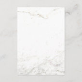Marmor und Imitate Rose Gold Geometrische Gästedat Begleitkarte (Rückseite)