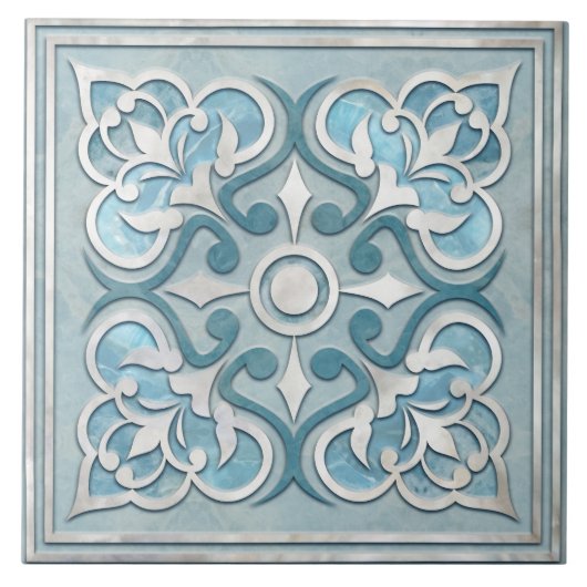 Marmor und Perle Fliese (Vorderseite)