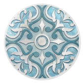 Marmor und Perle Keramikknauf (Vorderseite)