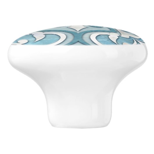 Marmor und Perle Keramikknauf (Seitenansicht)