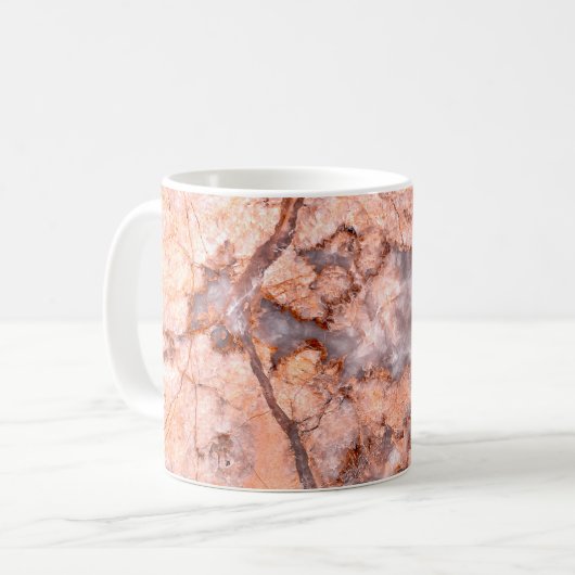 Marmor und Quarz Kaffeetasse (Vorderseite Links)