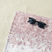 Marmor und rosa Glitzer Strandtuch (Beispiel)