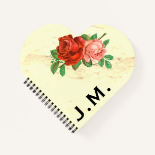 Marmor und Rose Notizblock