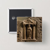 Marmor und Sandstein votive Stele mit weiblichem Button (Vorne & Hinten)