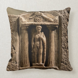 Marmor und Sandstein votive Stele mit weiblichem Kissen