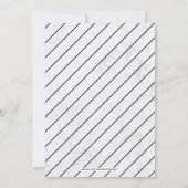 Marmor und schwarze Rahmen | Modernes Party für di Einladung (Rückseite)