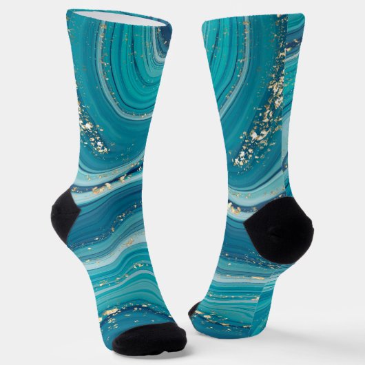 Marmor- und Silbersocken für den Glitzer Socken (Gewinkelt)