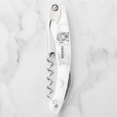 Marmor- und Tigerkopf Kellnermesser (Vorderseite)