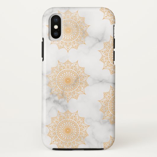 Marmor und Verziertes Muster Case-Mate iPhone Hülle (Rückseite)