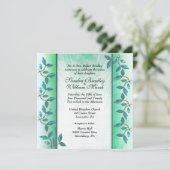 Marmor und Weintrauben Einladung (Stehend Vorderseite)