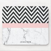Marmor und Zickzack Mousepad (Vorne)