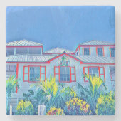 Marmor-Untersetzer - Hope Town Primary 2021 Steinuntersetzer (Vorderseite)